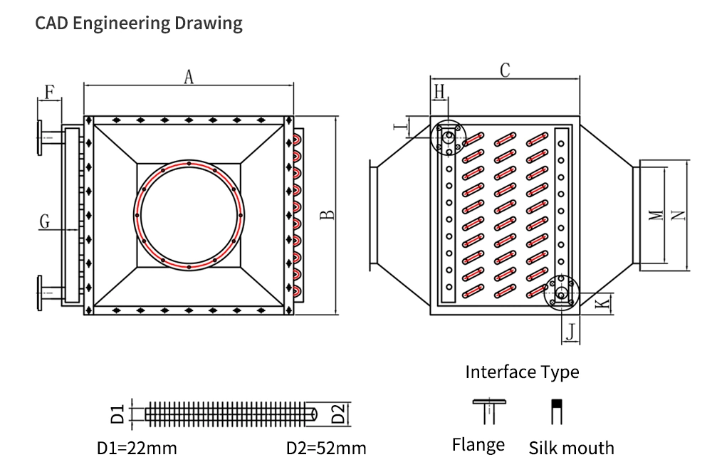 Top Grade Stainless Steel Biomass Boiler Economizer Industry Boiler Parts