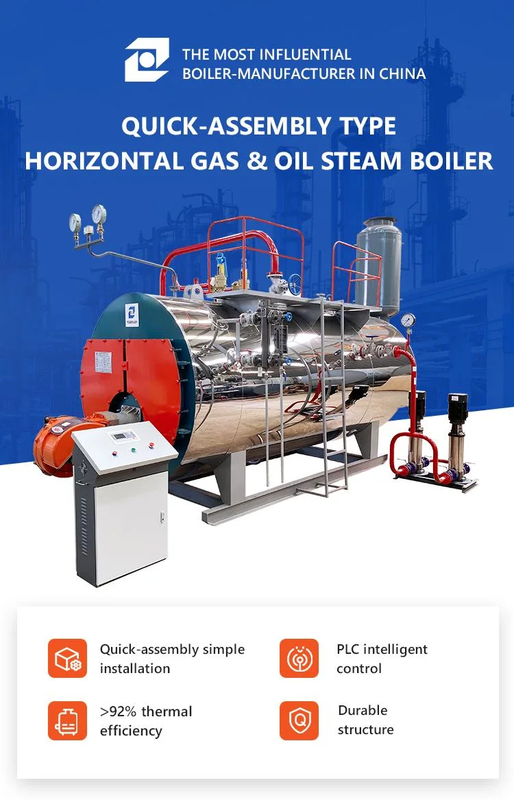 12.5 Bar Gas Oil Fired Steam Boiler and Boiler Parts with Good Price