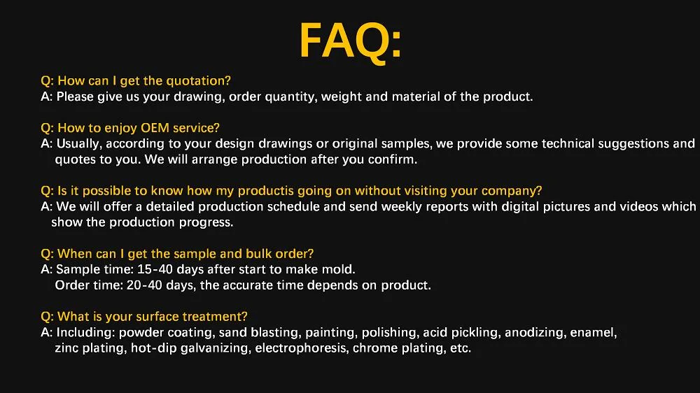 OEM Custom Wax Investment Casting Process