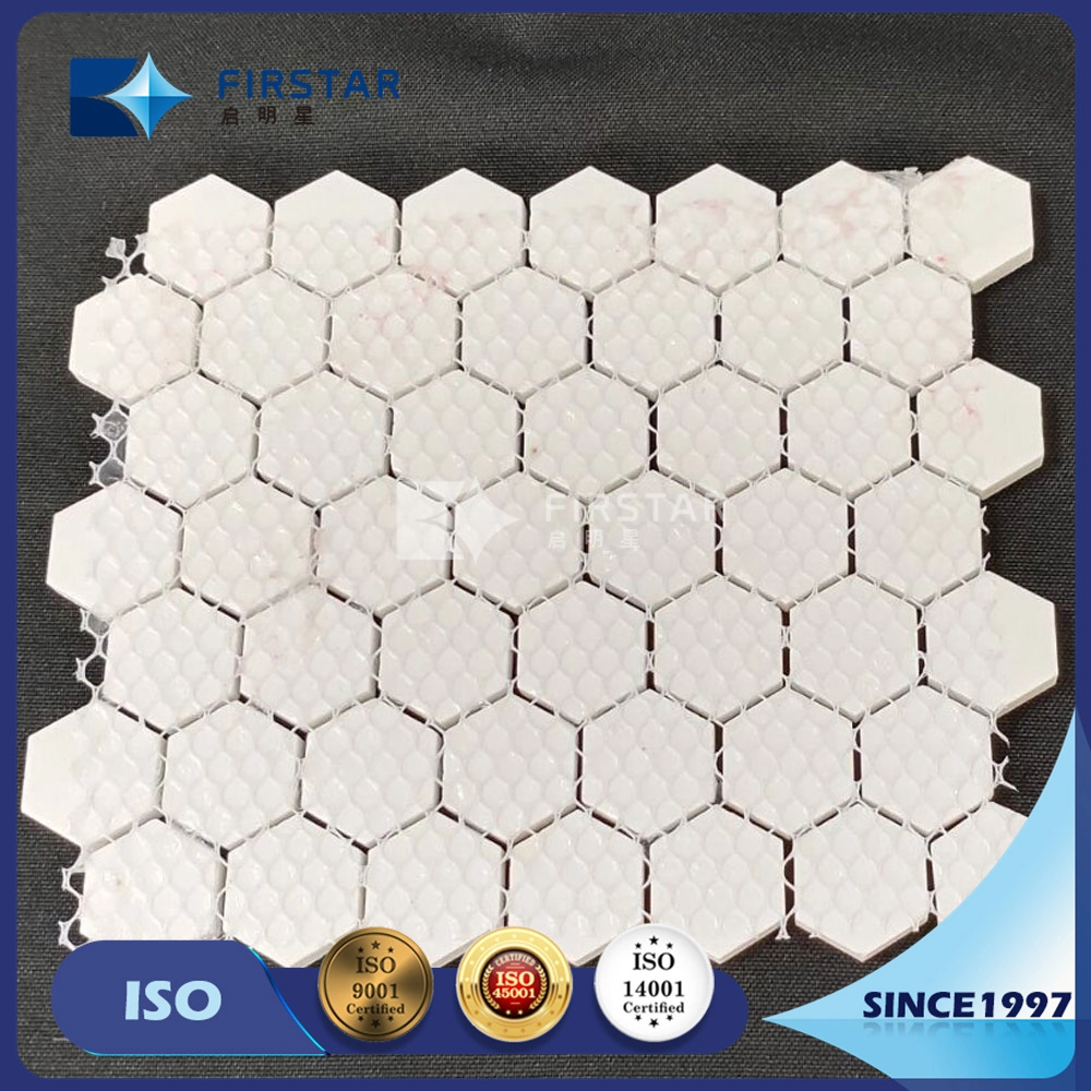 95% High Purity Alumina Ceramic Mosaic Hexagonal Wear Lining Mats for Ball Mill