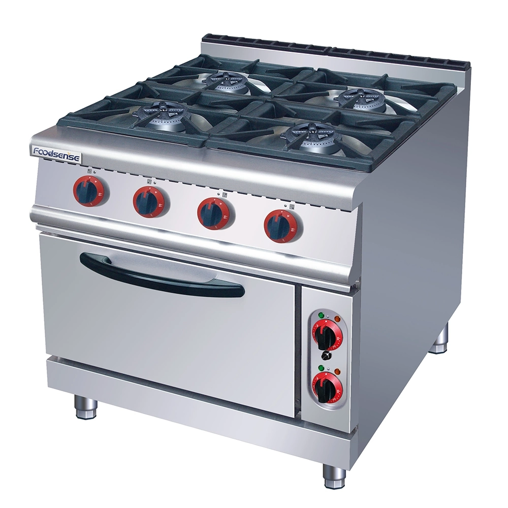 Commercial Combination Oven Gas Range with Barbecue Grill