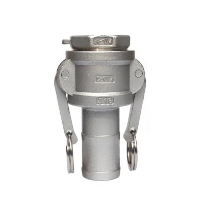 Stainless Steel SS316 or SS304 Flexible Pipe Quick Camlock Coupling DC Type
