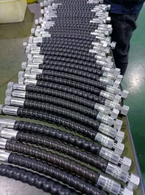 Black Heat-Resistant Oil Synthetic Rubber High Pressure Hydraulic Hose Pipe 4sh Hydraulic Hose Crimp Machine Hose Supply