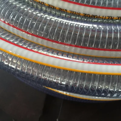 Anti Static Flexible PVC Clear Steel Wire Reinforced Hose