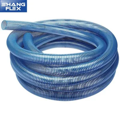 Blue Clear PVC Suction Hose Water Delivery Plastic Pipe with Smooth Surface
