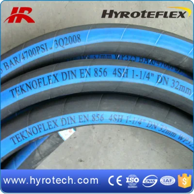 Oil Resistant Hydraulic Hose Manufacture Four Steel Spiral Layers SAE 100r9