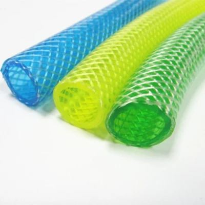 High Pressure Braided Clear Flexible PVC Tubing with UV Chemical Resistant