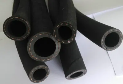 Smooth Cloth Textile Braided 20bar 300psi Air Water Fuel Oil Rubber Hose for Industrial Services