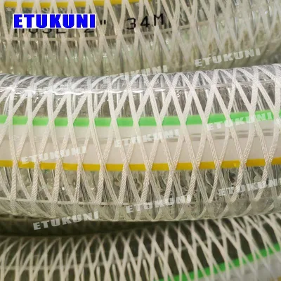 Corrosion and Aging Resistancestainless Steel Wire Polyester Reinforced PVC Vacuum Hose for Water Oil Powder Suction Discharge Conveying