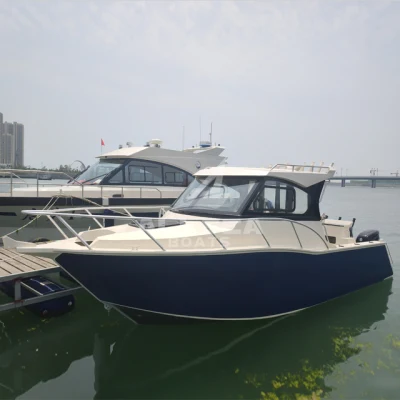 High Performance 7.5m Ocean Easycraft Aluminum Welded Fishing Speed Boat