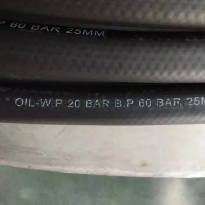  10bar Factory High Quality Industrial Flexible Fabric Oil Rubber Hose