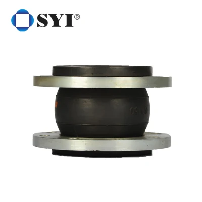 Custom Flexible Pipe Fitting Sphere Rubber Bellows Carbon Steel Expansion Joint with Flanges