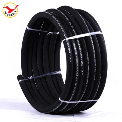  Flexible High Pressure Black Nitrile Rubber Oil Pipe Hydraulic Hose
