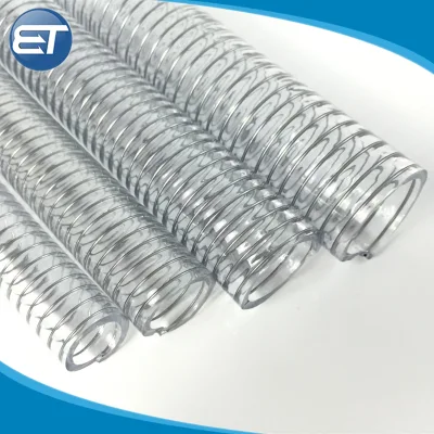  Food Grade PVC Steel Wire Helix Water Suction Discharge Tube Pipe Hose