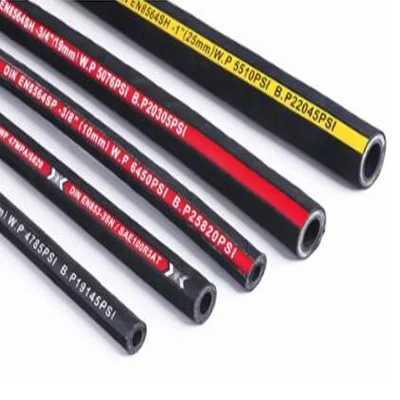 Wire Braid Oil Resistant Rubber Pikes Hydraulic Hose for Excavator