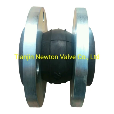 Pn10 Pn16 150lb Carbon Steel Wcb A216 SS304 SS316 EPDM NBR Viton Rubber Expansion Flexible Joint Double Single Sphere Connector with Flange Flexible Joint