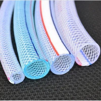 Colored PVC Braided Hose Pipe Flexible Plastic Tubing Sizes 4mm to 76mm Inner Diameter