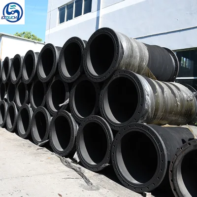 Wear Resistance Flexible Sand Dredging Suction and Discharge Rubber Hose with Flange for Dredger