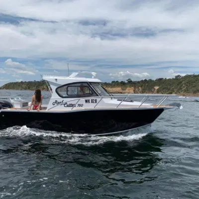 7.5m/23FT Profisher Closed Cockpit Large Deck Space with Multiple Colors Options Aluminum Boats