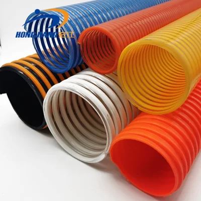 Flexible PVC Helix Spiral Oil Water Pump Suction Discharge Vacuum Pipe Hose
