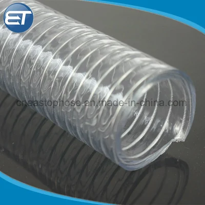 PVC Transparent Spring Pipe Steel Wire Reinforced Hose