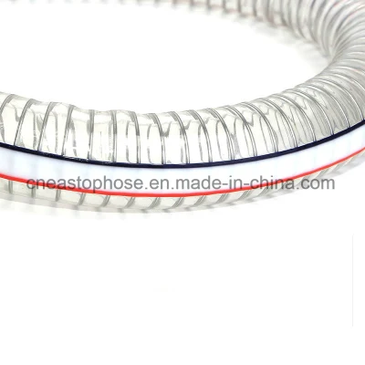 Flexible Transparent PVC Spiral Steel Wire Reinforced Hose