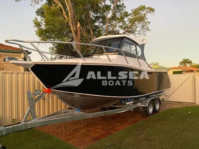 Allsea New Design Fully Welded Aluminum Plate PRO Fisher Family Cruising Luxury Yacht 25FT 7.5m Fishing Boat for Sale