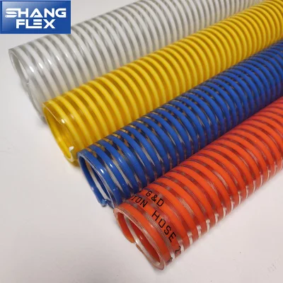 Orange Blue Yellow White Medium Duty Pump PVC Suction Delivery Water Hose