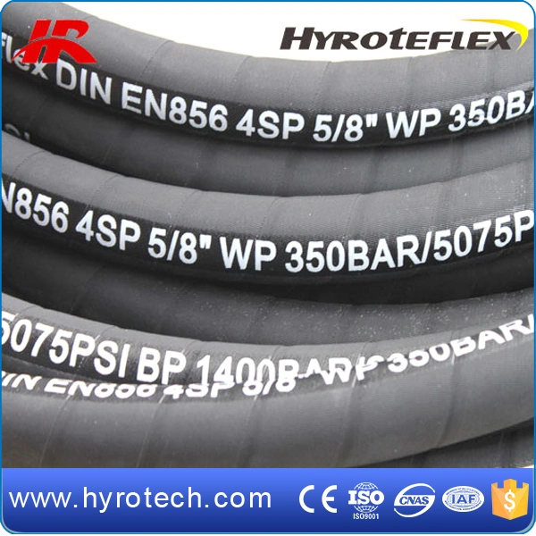 Oil Resistant Hydraulic Hose Manufacture Four Steel Spiral Layers SAE 100r9