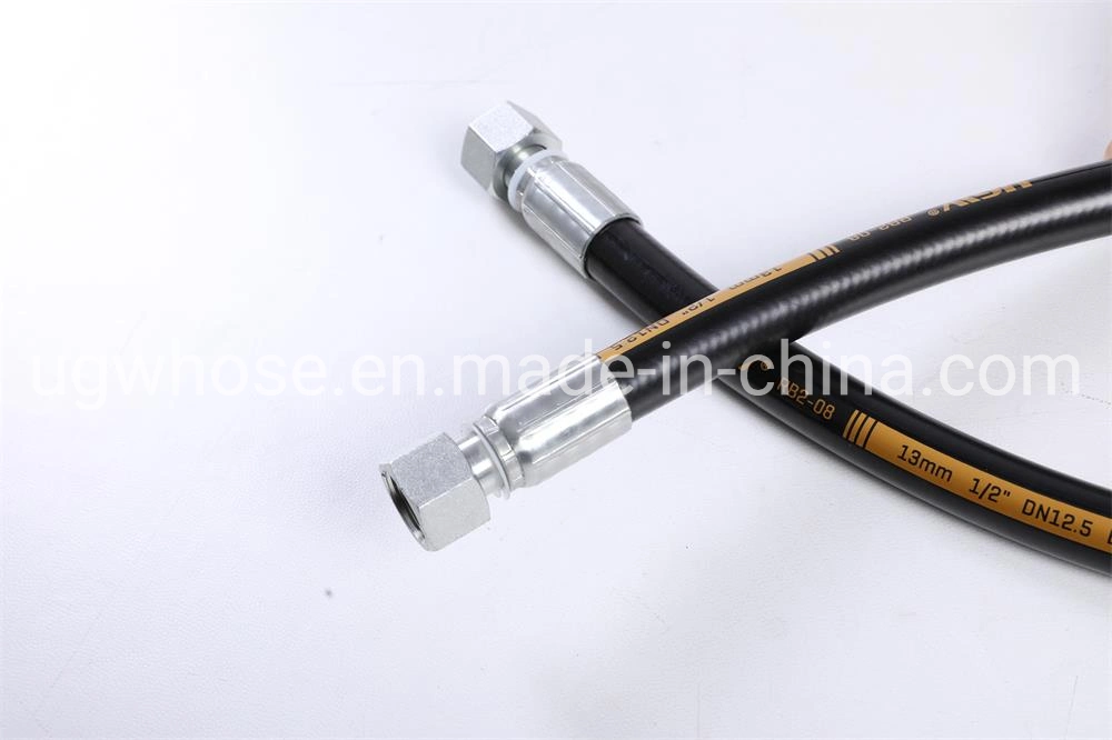 Oil Resistant DIN En 857 2sc Standard Flexible Hydraulic Hose