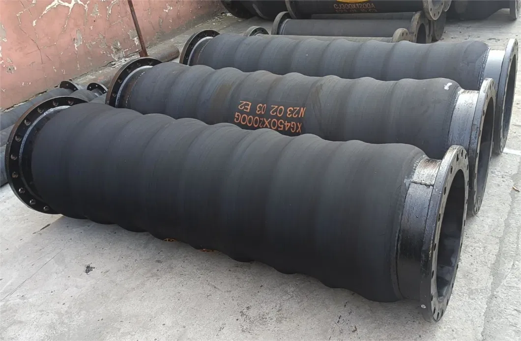 Floating Suction and Discharge Rubber Hose with Flange D650 Dredger and Pump Dredging Hoses