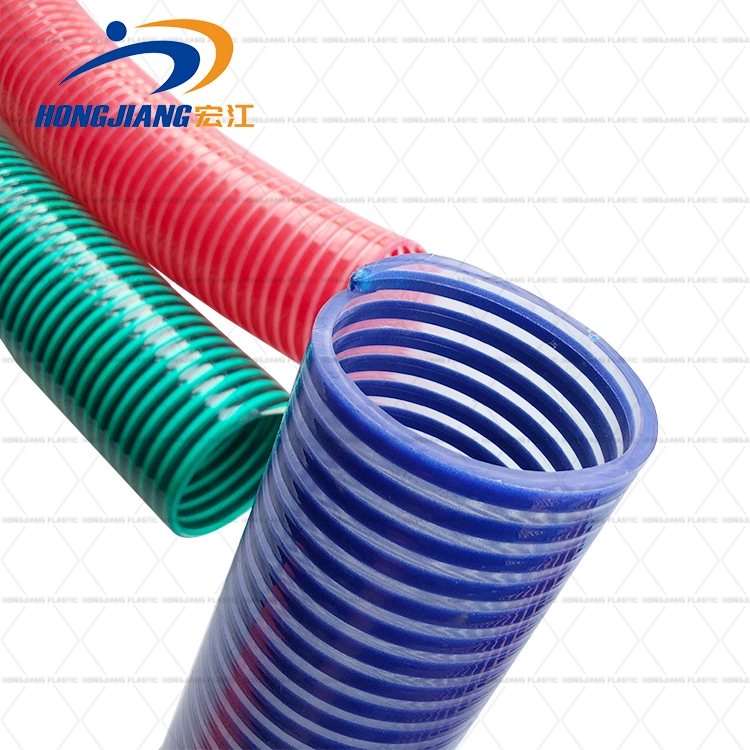 Flexible spiral Spring Reinforced PVC Water Pipes Water Pump Hose PVC Suction Hose 1 2 3 4 6 8 10 12inch