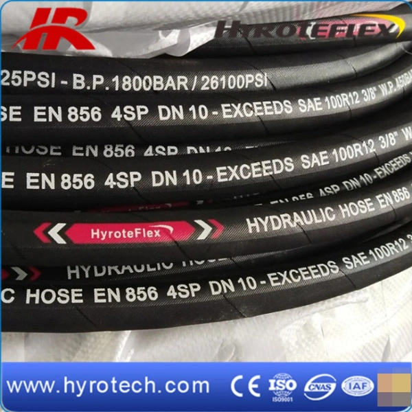 High Temp Rubber Press Assemblies Hydraulic Hose 4sh/4sp