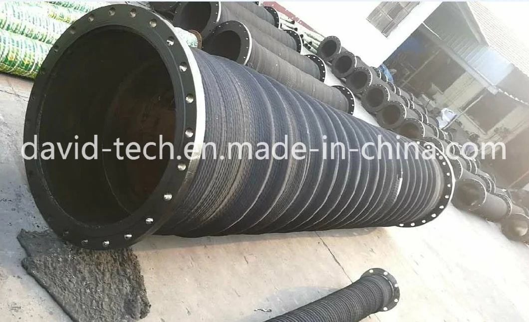 Big Bore Suction Dredging Sand Mud Discharge Flexible Water Rubber Hose for Projects