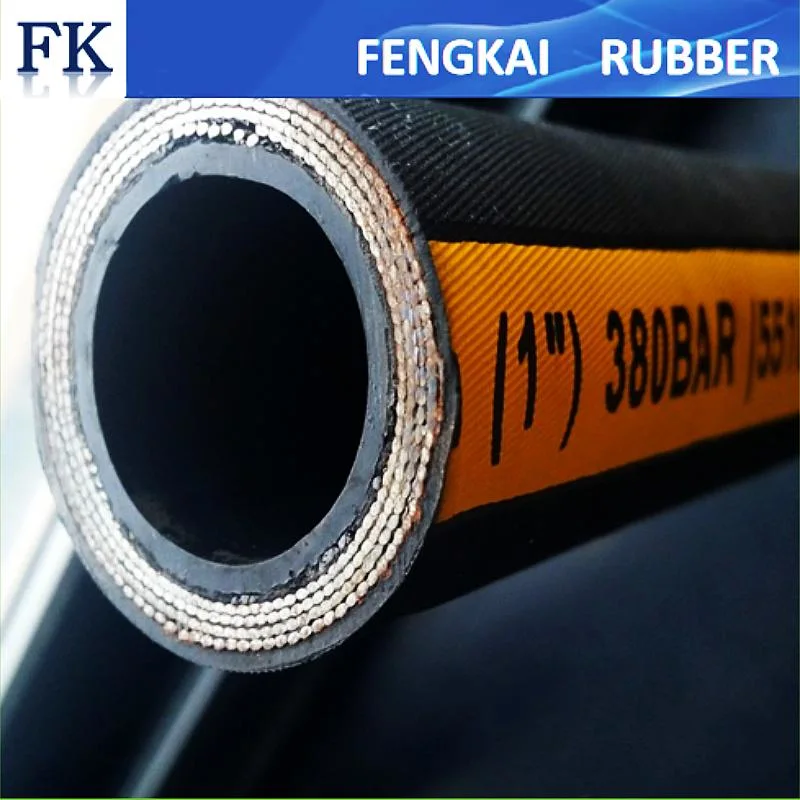 2 3/4&quot; Super Long Serrive Life Hydraulic Hose Woven Flexible Rubber Oil Hose