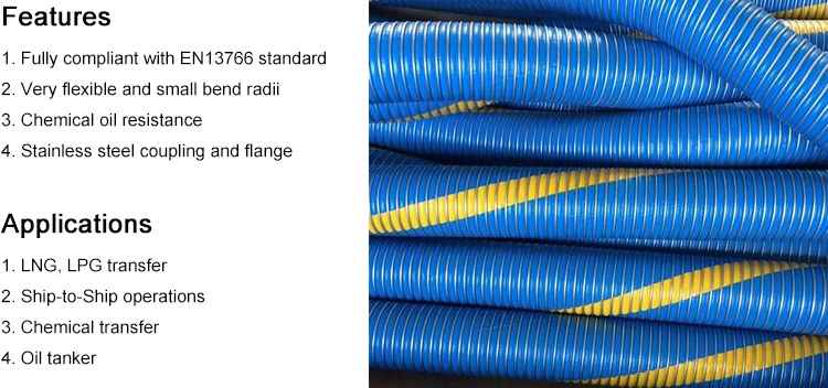 Factory Acid Resistant Chemical Marine Oil Transfer Composite Hose 2inch 3inch 4inch 6inch 8inch 10 12 14 16inch