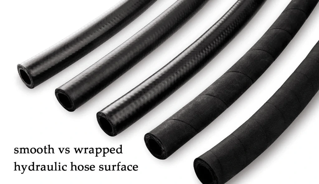Multi-Spiral Hydraulic Rubber Hose with Smooth Cover 4sh 4sp Industry Equipment Mining Excavator Oil Hose PTFE Hose Fittings Connectors Valve Pump