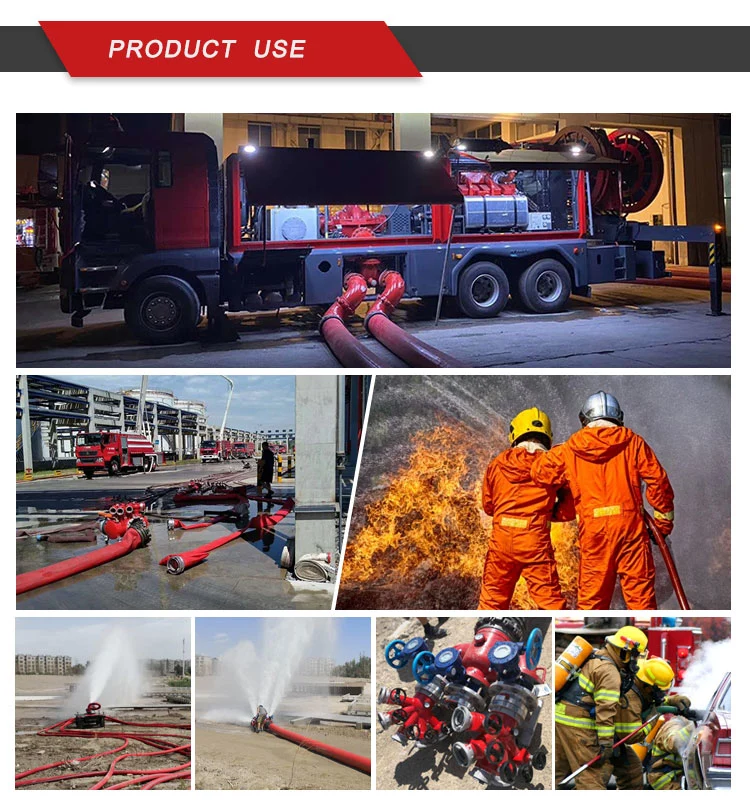 Durable Marine Rubber Fire Hose with 2 Inch Nozzle Hose