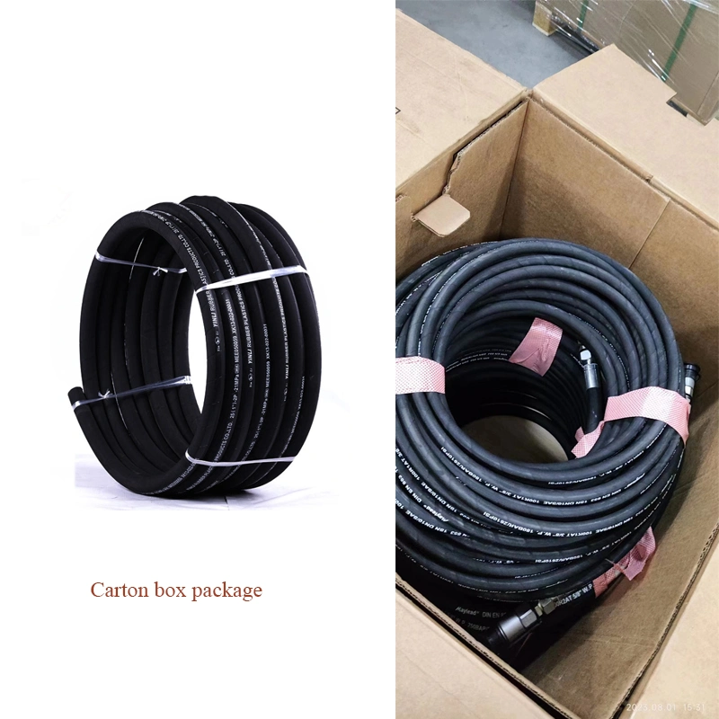 Super Long Service Life Industrial Hydraulic High Pressure Braided Oil Pipe Excavator Hydraulic Rubber Hose