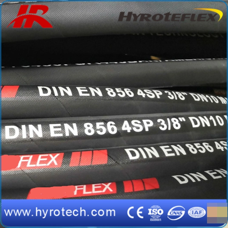 High Temp Rubber Press Assemblies Hydraulic Hose 4sh/4sp