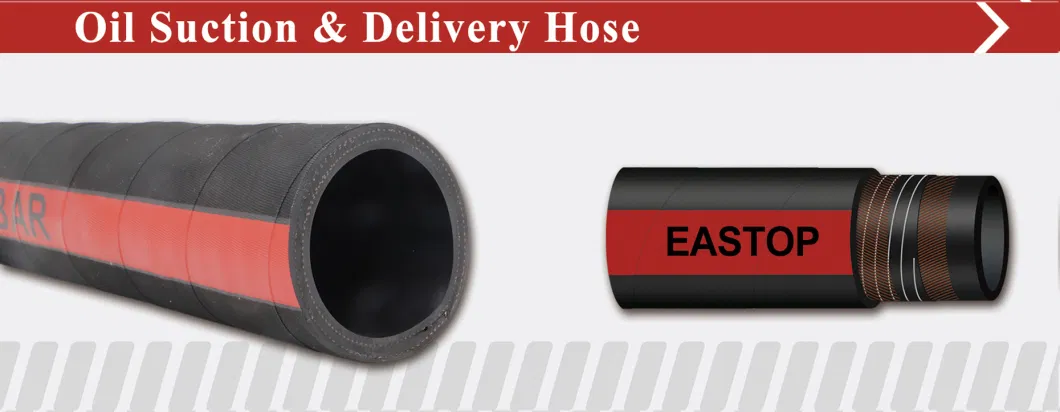 Industrial Reinforced Rubber Braided Fuel Oil Suction Delivery Hose