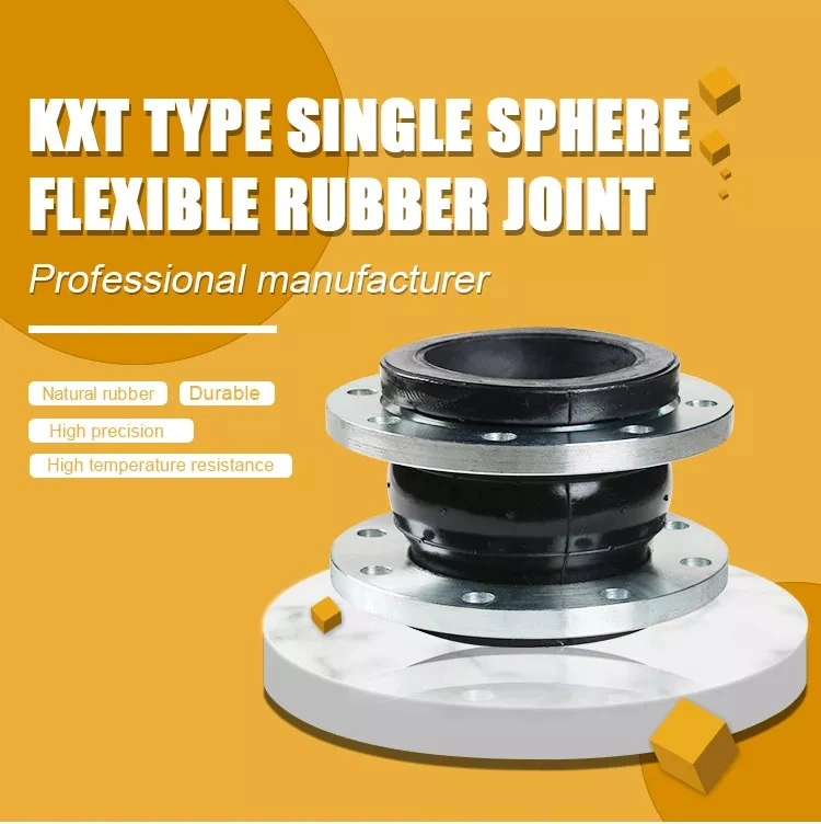 Galvanized Flange Flexible Single Ball Bellow Compensator EPDM Rubber Expansion Joint