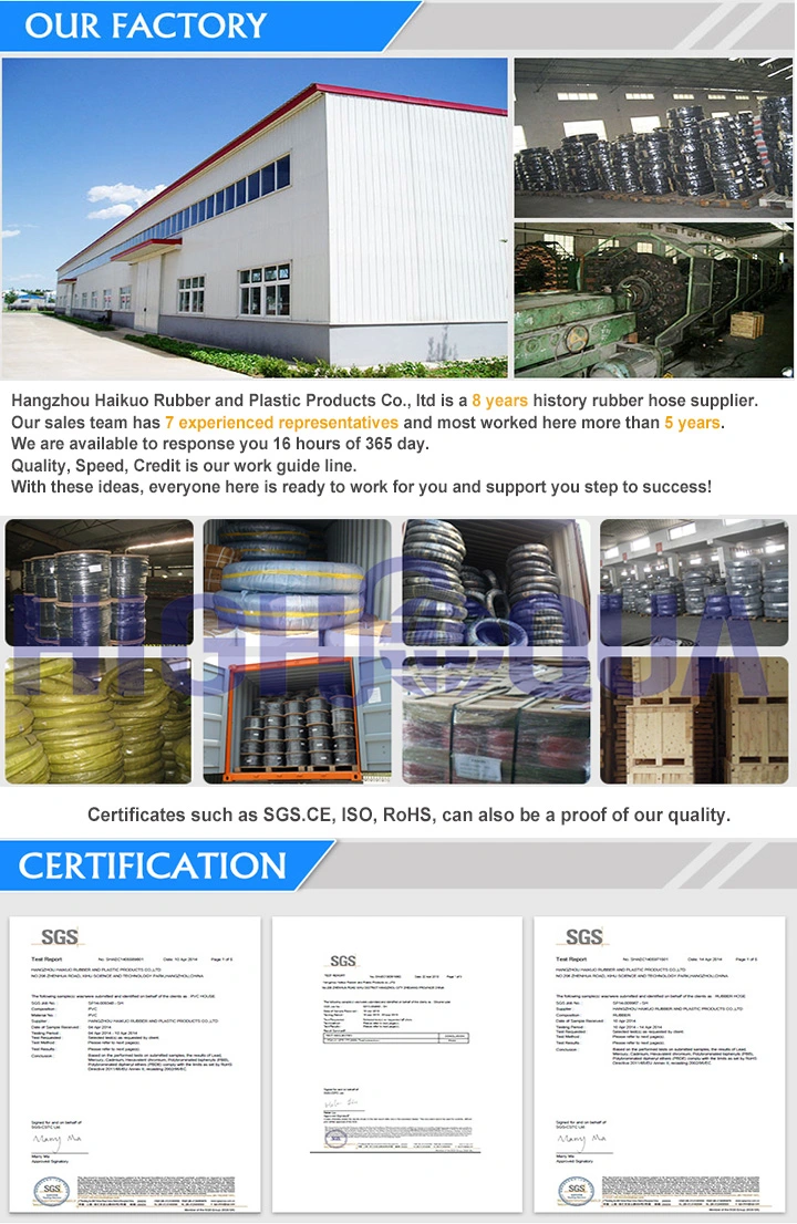 High Pressure Smooth Surface Oil Resistant NBR Rubber Fuel Oil Hose