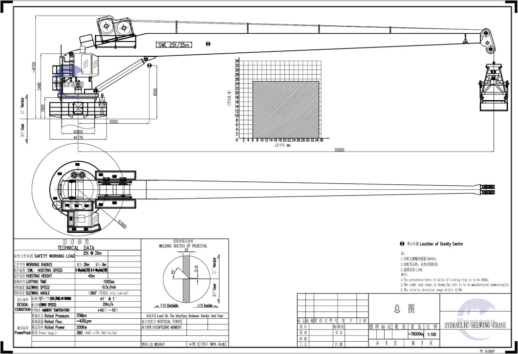 New Marine Knuckle Boom Hydraulic Boat Deck Crane for Sale