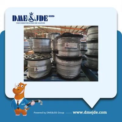 2W cable +155 Líquido Anti-Abrasive trenzado manguera que cubre de caucho sintético resistente a aceites combustibles y las condiciones atmosféricas