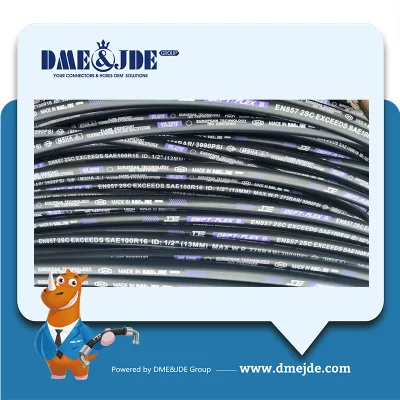 2W cable +155 Líquido Anti-Abrasive trenzado manguera que cubre de caucho sintético resistente a aceites combustibles y las condiciones atmosféricas