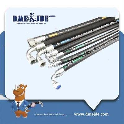 2W cable +155 Líquido Anti-Abrasive trenzado manguera que cubre de caucho sintético resistente a aceites combustibles y las condiciones atmosféricas