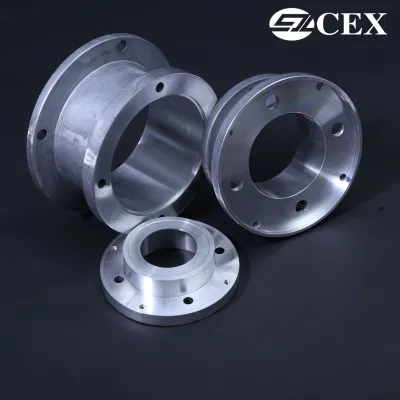 Fundición de aleación de aluminio de OEM/tubo de ciego de la brida del conducto con certificación ISO9001