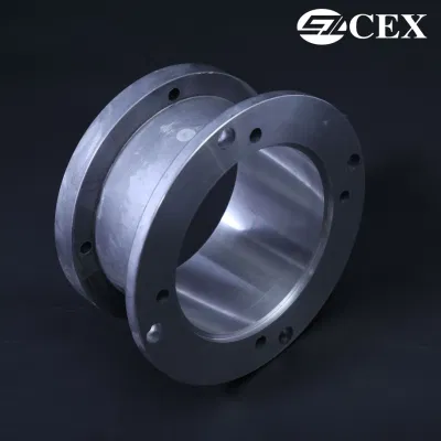 Fundición de aleación de aluminio de OEM/tubo de ciego de la brida del conducto con certificación ISO9001