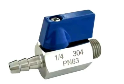1,4408 Mini FF mm MF Ball Valve Acero inoxidable CE0036 CF8M CF8 reducir el diámetro interno rosca/ boquilla de manguera espejo pulido Sanitario Industria alimentaria 1/4&quot;-1&quot; Pn64/63 1000psi